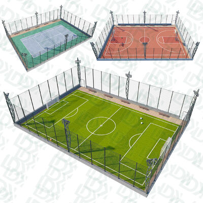 High Grade Steel Training Soccer Field Artificial Grass  Sports Field Fence