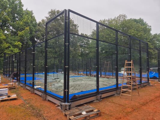 Modular Squash Court Squash Training System Impact Resistant Single Double Glass