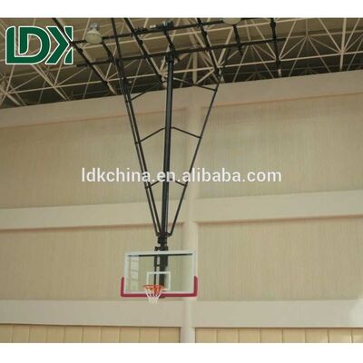 New Design Tempered Glass Basketball Board Ceiling Mounting Basketball Hoop