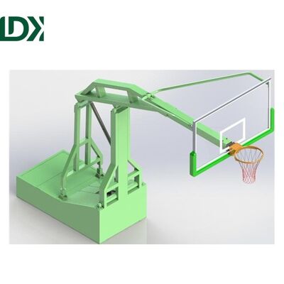Professional Foldable Basketball Hoop Hydraulic Adjustable Portable System