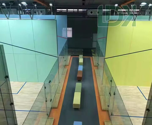 Customized Logo Indoor Hybrid Glass Squash Court Elevate Your Multicolor Squash Experience