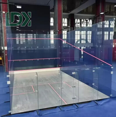Standard Panoramic Squash Court Competition Training Venue LDK2022E with Blue GlassWall