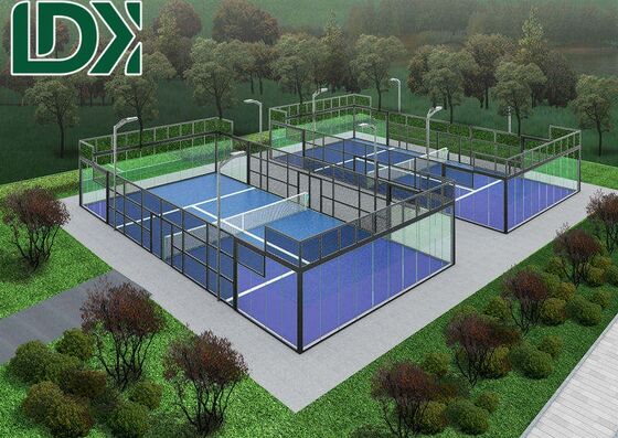 Upgrade Game Tournament Grade 360° Panoramic Padel Court Outdoor Professional Padel Sports Equipment