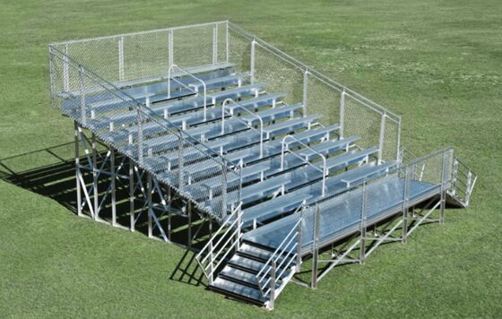 Customized Colors Steel Galvanized Portable Aluminum Bleacher For Luxury Outdoor Football Stadium