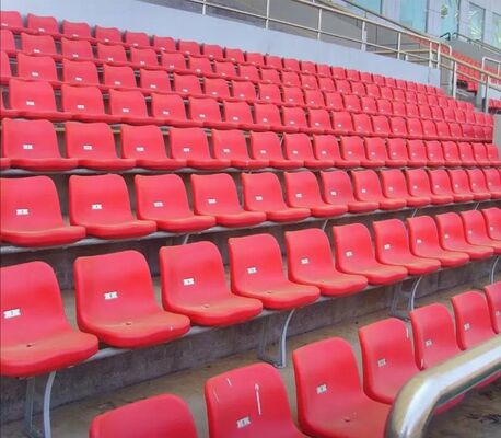 Football Stadium Sport Fixed Seating Plastic Grandstand With Customized Colors