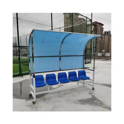 Customized Colors Portable Football Stadium 8 Seats VIP Seats Soccer Dugout Team Shelter