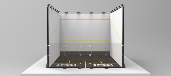 Customize Field Size Wooden Indoor Squash Court For Single And Double Players
