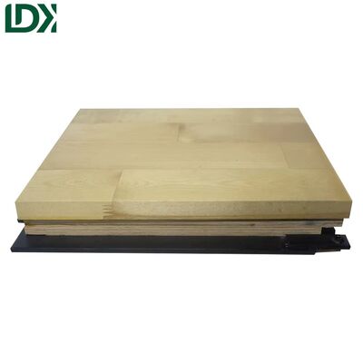 Professional FIBA Basketball Court Hard Maple Wood Flooring With Customized Logo
