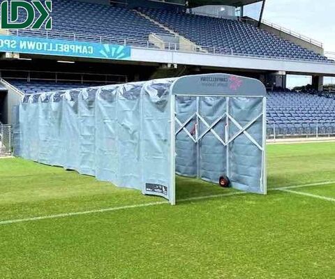 Portable Waterproof Football Player Tunnel Heavy Duty Galvanized Steel Structure