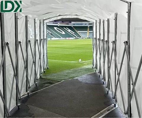 Portable Waterproof Football Player Tunnel Heavy Duty Galvanized Steel Structure