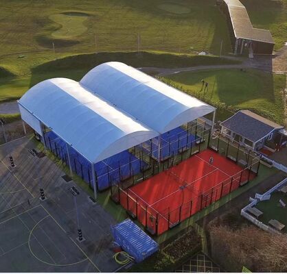 Squash Court Ceiling Cover Featuring Custom Heat-Resistant Material & Athletic Design