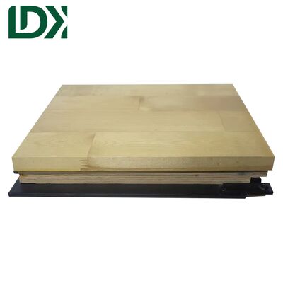 Modular Indoor Basketball Court Flooring - Interlocking Wooden Tile System | Portable Sports Court for Gym & Backyard