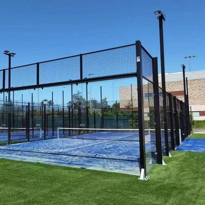 Premium Panoramic Glass Padel Court  Professional Tournament Grade Tennis Facility