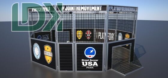 Customized Logo  Soccer Field Mini Portable Football Cage With Soft Net