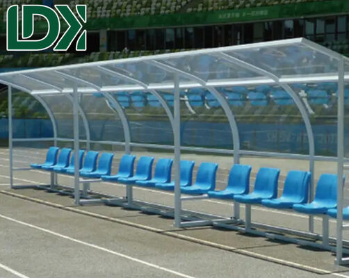2m Football Subs Soccer Pitch Bench Dugout For Rotation Player Rest Backup Seat