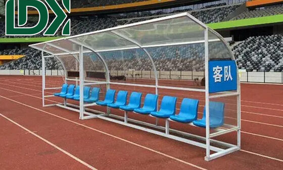 2m Football Subs Soccer Pitch Bench Dugout For Rotation Player Rest Backup Seat
