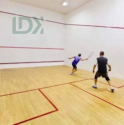 Durable Squash Venue With Tempered Glass Front Wall And Lights