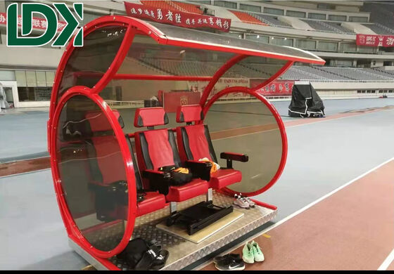 Soccer Bench Seats In Customized Colors UV Resistant Polycarbonate Football Chairs With Aluminum Alloy
