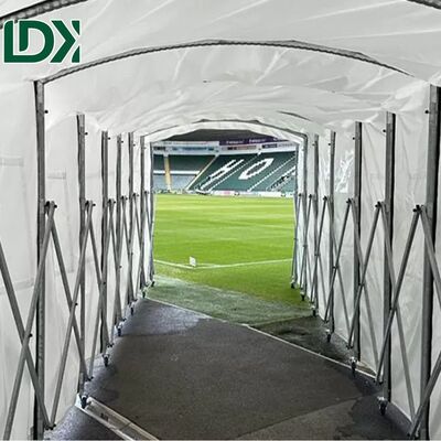 Outdoor Rainproof Detachable Mobile Football Player Tunnel 2*15*2.2m Constructed From High Grade Galvanized Steel