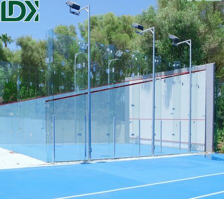 Campo de Squash Profissional de Vidro Temperado para Competição Individual e Dupla Personalizada
