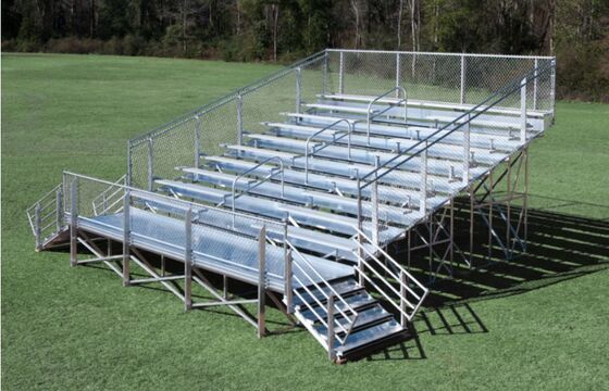 Customized Colors Steel Galvanized Portable Aluminum Bleacher For Luxury Outdoor Football Stadium