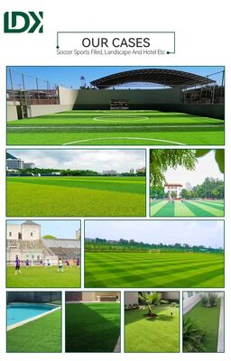 Pile Height 10 Mm LDK Turf Synthetic Grass Mat For Football Fields Green Carpet