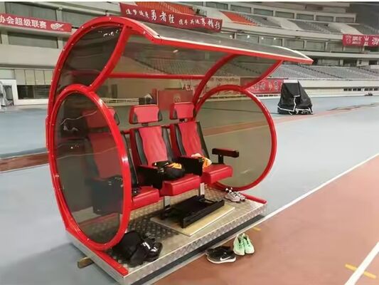 Football Stadium Dugout With Shatter-Proof Polycarbonate Board And Portable Design