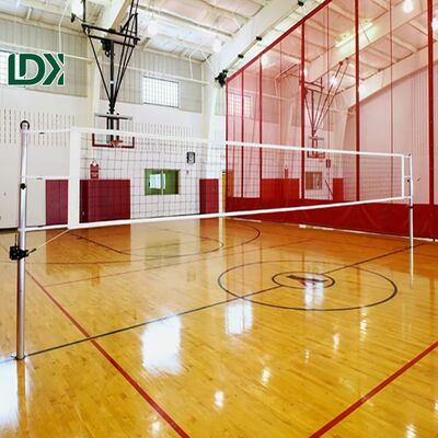 Detachable Hardwood Indoor End School Wooden Sport Basketball Volleyball Court Wood Flooring With Customized Logo