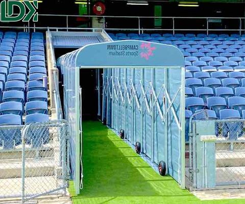 Portable Waterproof Football Player Tunnel Heavy Duty Galvanized Steel Structure