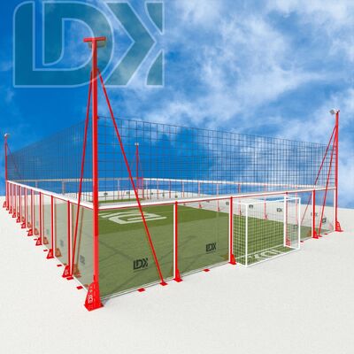 LDK Premium Glasswall Football Cage Innovative Design Customized Glass Soccer Cage