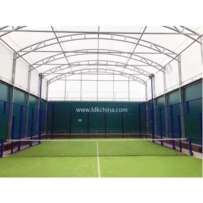 High Quality Indoor Outdoor Panoramic Padel Tennis Court Roof Supplier Customized Removable Padel Tennis Court