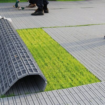 Conception unique en plastique enroulée tapis de protection contre l'herbe plancher de protection contre le sol