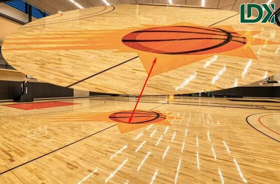 High-Performance Interlocking Wood Sports Floor Shock Absorption & Easy Installation for Training